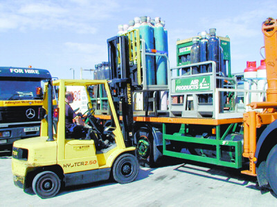 Fork lift with Gastaxi
